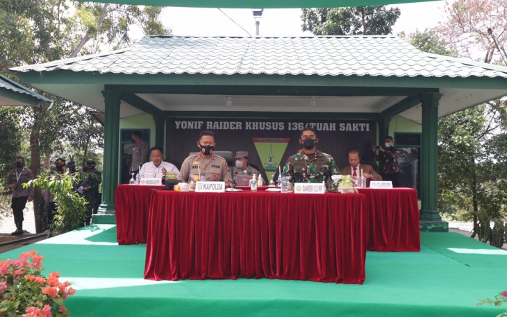 Polda Kepri dan Danrem 033/WP Lakukan Kunjungan Kerja di Mako Yonif Raider Khusus 136/TS
