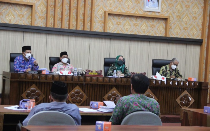 Rapat Koordinasi Tim Pengendalian Ketersedian Oksigen untuk Kebutuhan Medis dalam Penanganan Covid 19 di Provinsi Bengkulu,