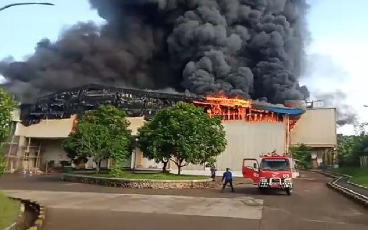 Pabrik Olahan Daging di Campaka Purwakarta Alami Kebakaran