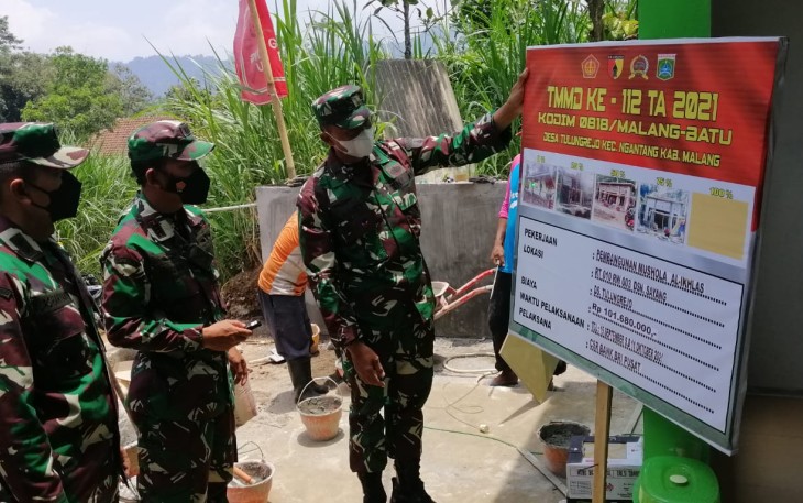 Tim Wasev Kunjungi Lokasi TMMD 112 Kodim 0818/Malang 