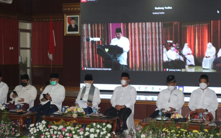 Kapolres Majalengka Hadiri Peringatan Hari Santri Nasional Sekaligus Pengukuhan Dewan Hakim MTQ ke 51