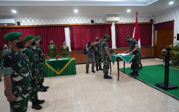 Sertijab Dandim 0702/Purbalingga dan Penyerahan Jabatan Kasiterrem 071/Wijayakusuma