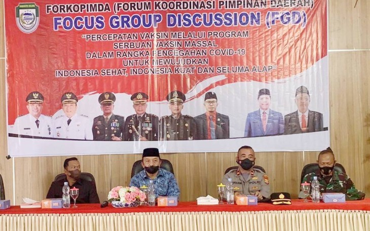 kegiatan Focus Group Discussion (FGD) yang dilaksanakan oleh Forkopimda Kabupaten Seluma