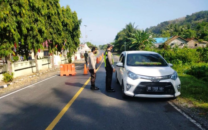  Polres Kaur Lakukan Penyekatan Perbatasan 