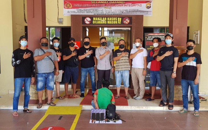 Terduga Pelaku Diamankan      