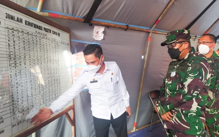 Pawas PPKM Kodam V/Brawijaya Kunjungi Tempat Isolasi Terpadu Kabupaten Bojonegoro