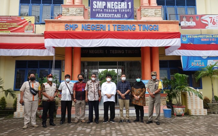 Kunjungan tim satgas di SMP Negeri 1 Kota Tebing Tinggi