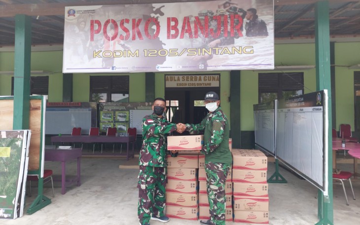 Wilmar Group Berikan Bantuan kepada Kodam XII/Tpr yang Disalurkan oleh Yonif 642/Kps