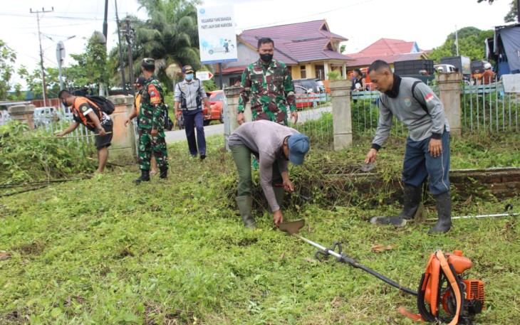 Dandim Palangkaraya Siapkan Lahan Untuk Pengungsi Terdampak Banjir