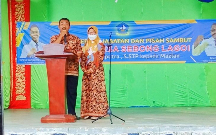 Kades terpilih desa Sebong lagoi Bintan . MAZLAN