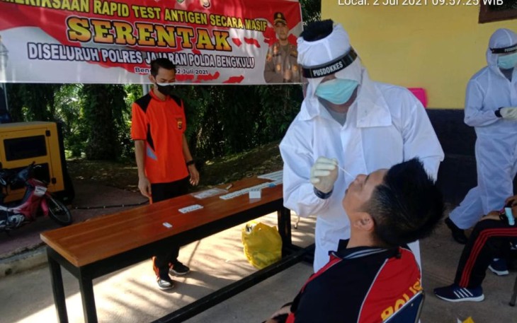 Polres Benteng Gelar Rapid Tes Kepada Personil