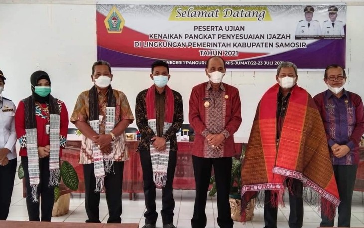 46 PNS di Lingkungan Pemkab Samosir Ikuti Ujian Kenaikan Pangkat Penyesuaian Ijazah