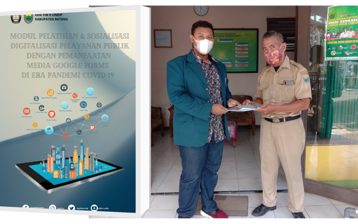 Penyusunan Modul “Digitalisasi Pelayanan Publik” oleh Mahasiswa KKN UNDIP sebagai Langkah Menghadapi Revolusi Industri 4.0 di Tengah Pandemi Covid-19