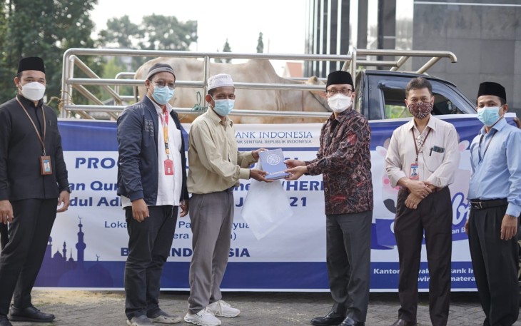 BI Sumsel Distribusikan Hewan Qurban Bersama PPPA Daarul Qur'an Palembang