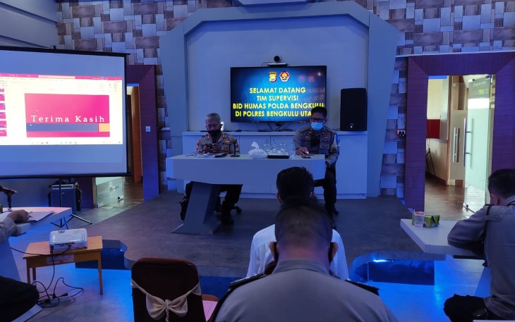 Bidhumas Polda Bengkulu Gelar Supervisi
