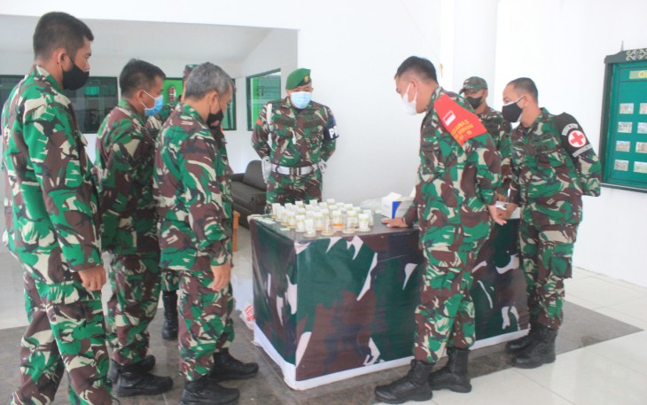 50 Anggota Kodim Palangka Raya Jalani Tes Urine,
