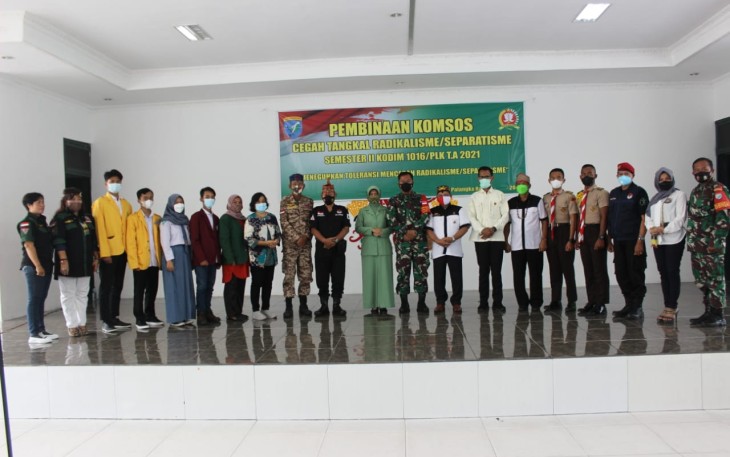 Kodim Palangka Raya Gelar Komsos Cegah Radikalisme dan Separatisme