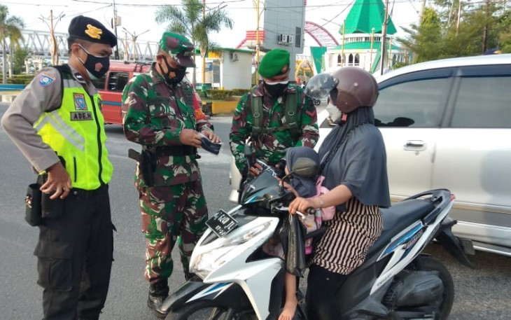 Puluhan Warga Palangka Raya Terjaring Razia Masker