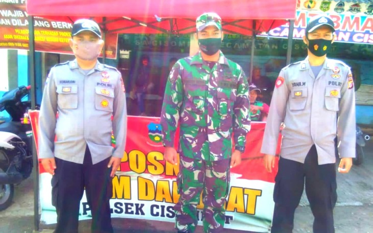 Untuk Penegasan PPKM Darurat, 'Kapolsek Cisompet' Laksanakan Operasi Yustisi di Wilkum Setempat