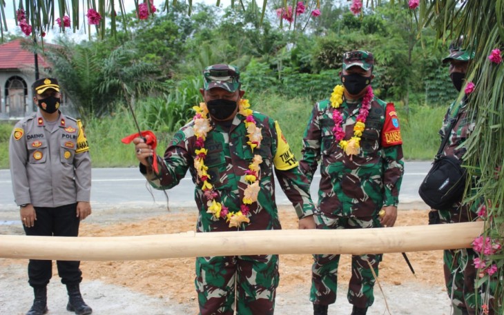 Tim Wasev Sterad Tinjau TMMD Reguler Ke 112 Kodim 1016/Plk di Gunung Mas