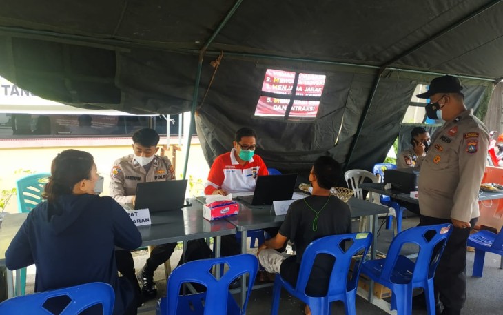 Masyarakat Tanjungpinang Serbu Gerai Vaksin Presisi Polsek Tanjungpinang Kota