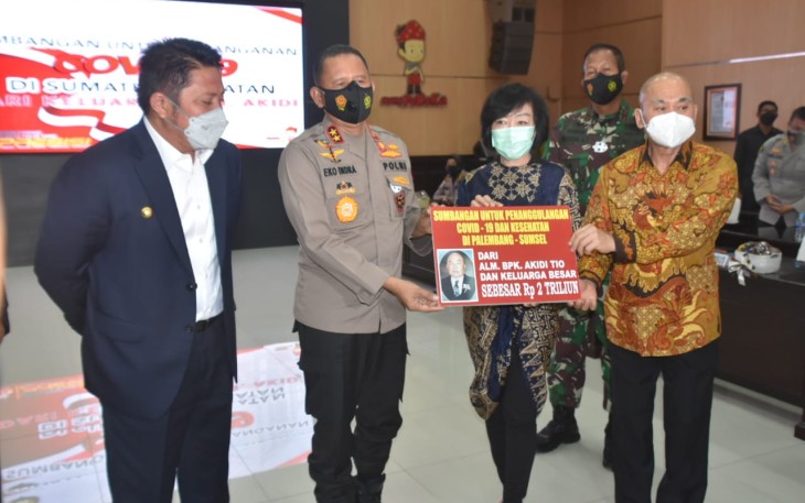 Pengusaha Asal Aceh Beri Hibah 2 Triliun ke Polda Sumsel Untuk Penanganan Covid-19