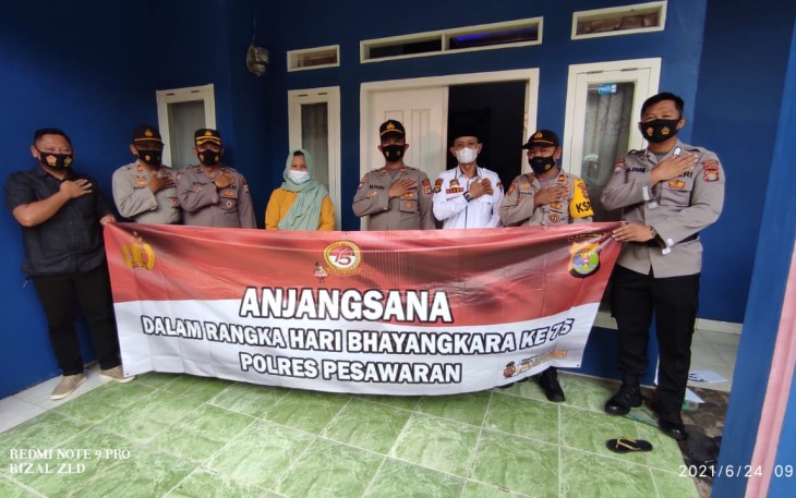  Polres Pesawaran Laksanakn Anjangsana Kerumah Wrakawuri Polri