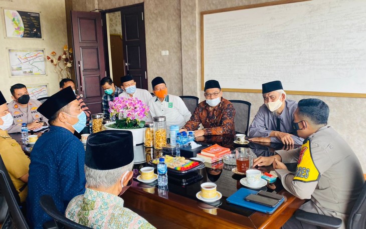 Jalin Kedekatan, Kapolres Menerima Kunjungan Silaturahmi Dari MWC NU Rajagaluh