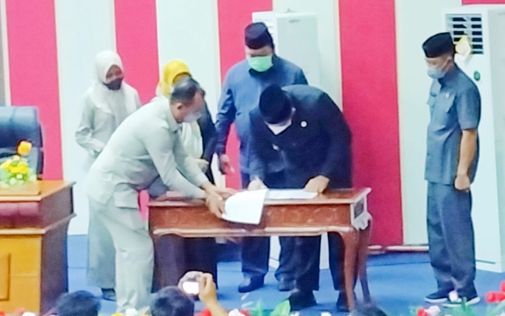 PLT Bupati Bintan Dalam akhir laporan