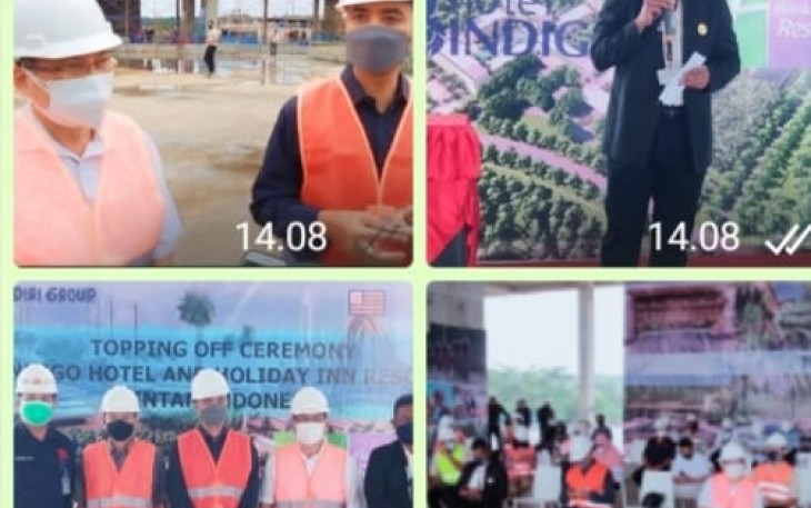 Topping-off Ceremony  Holiday Inn resort dan Indigo Bintan