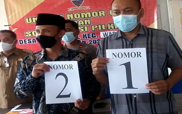 Pengundian Nomor Urut Calon dan Sosialisasi Calon Kepala Desa Periode  Tahun 2021 - 2027 Desa Cimungkal