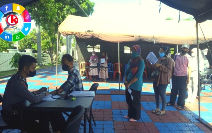 Warga Antusias Datangi Gerai Vaksin Presisi Polres Kabupaten Majalengka
