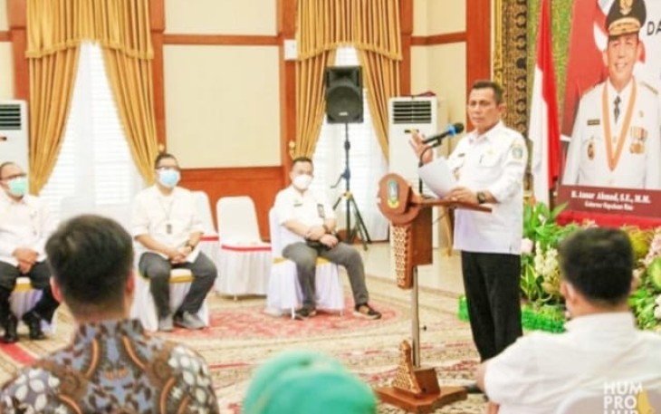 Gubernur Provinsi Kepri H.Ansar Ahmad SE.MM., Apresiasi pada  Perusahaan Bantu Pemerintah Tangani Covid-19  