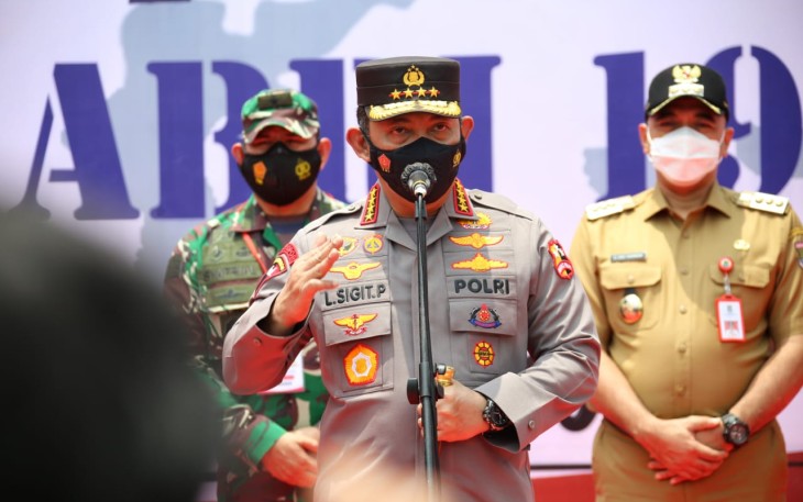 Kapolri: Tak Boleh Abai dan Prokes Tetap Kuat