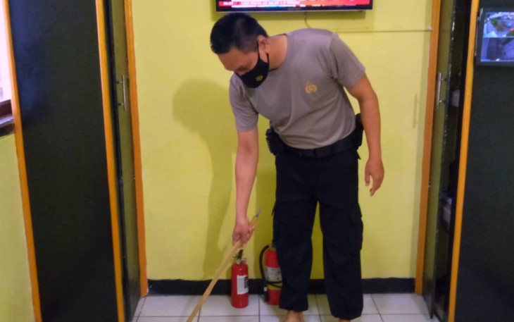 Kapolsek Talaga-Polres Majalengka, Untuk Menjaga Kebersihan Mako Polsek Anggota Laksanakan KORVE.