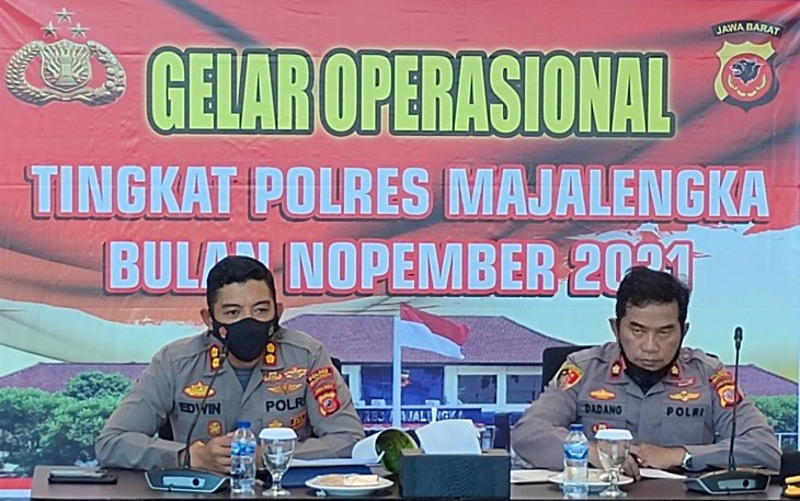 Evaluasi Kinerja Jajaran, Kapolres Majalengka Pimpin Gelar Operasional di Bandara Kertajati