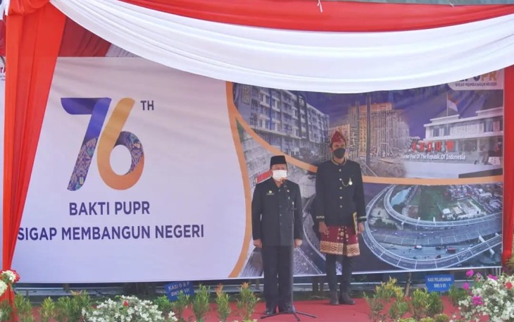 Sekda Pimpinan Upacara Peringatan Hari Bakti PU ke 76