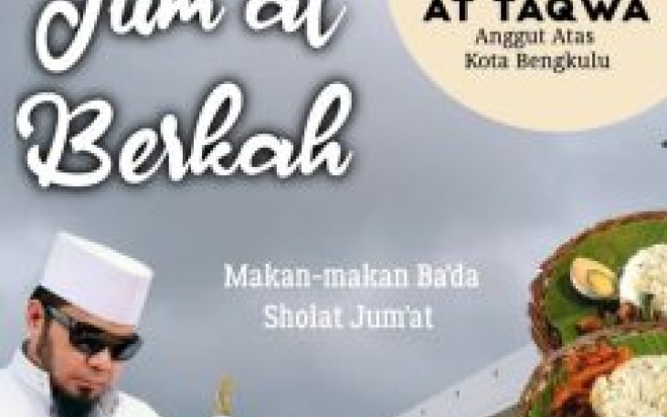 Jumat Berkah, Helmi Hasan Ajak Warga Muslim Makan-Makan di Masjid At-Taqwa
