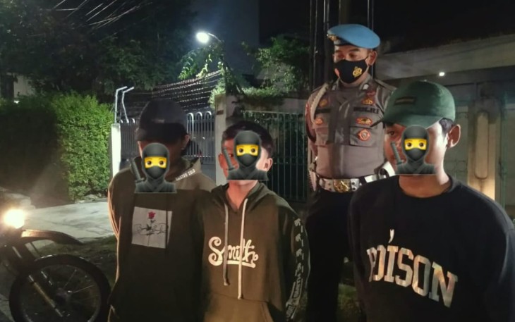Kapolres Tasikmalaya Kota - Polda Jabar, Melalui Tim Maung Galaunggung Amankan 7 Remaja Bermotor Kenalpot Bising Dan Ugal - Ugalan Di Jalan.