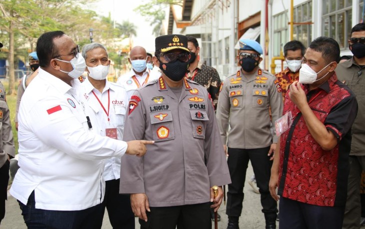 Kapolri Jenderal Listyo Sigit Prabowo menghadiri puncak acara Dies Natalis HMI ke-74