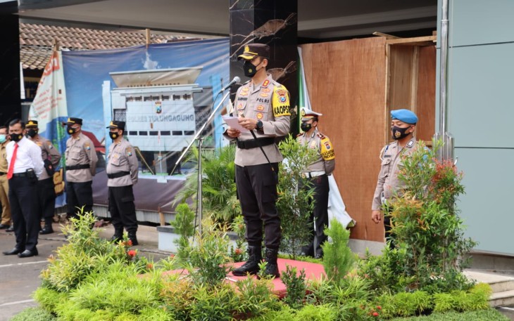 Kapolres Tulungagung Pimpin Apel Gelar Pasukan Ops Zebra Semeru 2021