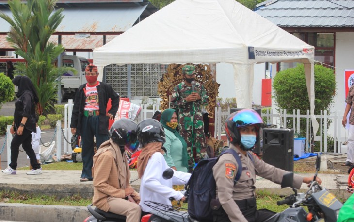 Komsos Babinsa Bersama Persatuan Kuda Lumping Se Kota Palangka Raya