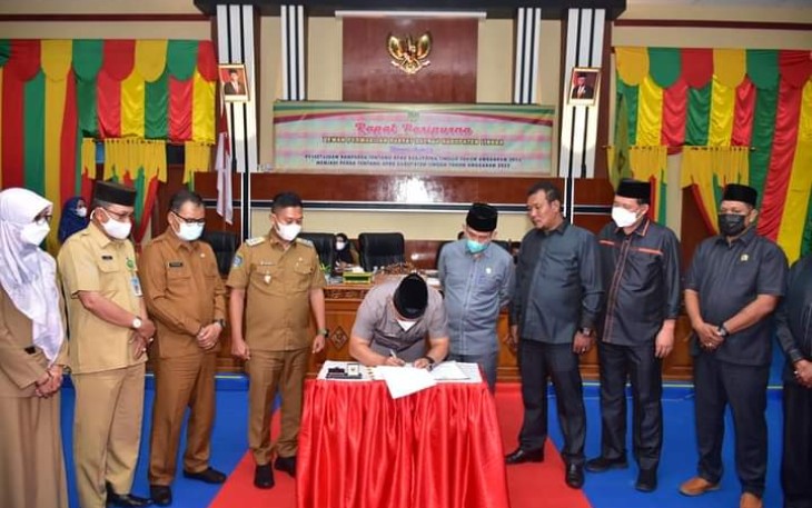 Persetujuan RAPBD Tahun Anggaran 2022 oleh DPRD Kabupaten Lingga