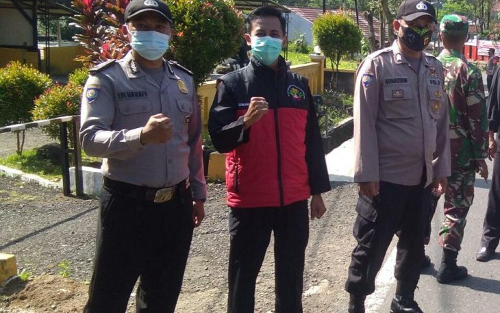 Kapolres Garut - Polda Jabar, Gabungan 3 Pilar Laksanakan Operasi Yustisi Penerapan PPKM Level 3 di Cisompet