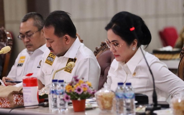 Ketua Tim Kunker Spesifik Komisi III DPR RI Ir. Pangeran Khairul Saleh, M.M dan anggota Komisi III 