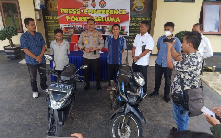 Polres Seluma saat Kembalikan 2 Unit Sepeda Motor Hasil Curanmor