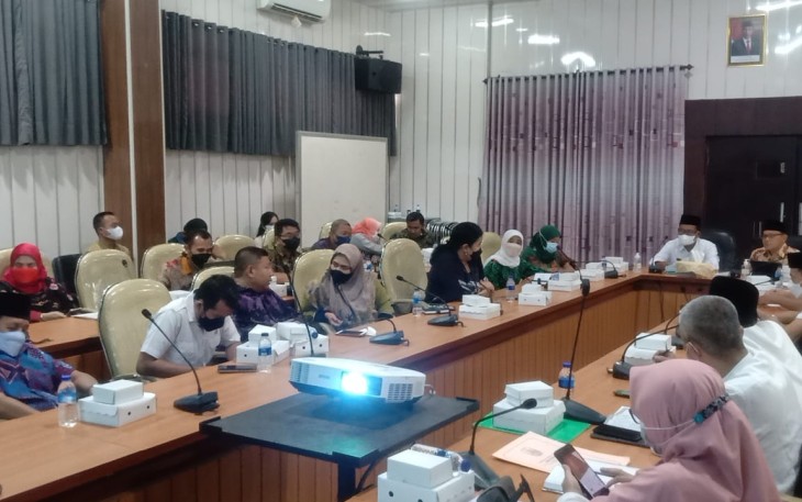 Rapat di kantor Pemkab Jember, Jumat (11/3/2022).