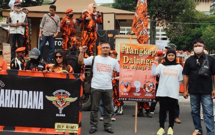 Aksi Demo Capraga Jilid 4, Selasa (2/8/ 2022).