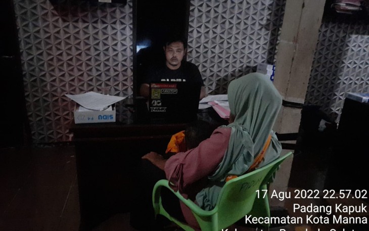 IRT saat diamankan dan diperiksa penyidik