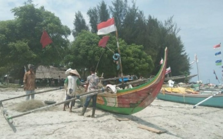 Akibat cuaca buruk, hampir sepakan nelayan Tak Melaut di Kawasan Tiku, Kecamatan Tanjung Mutiara.